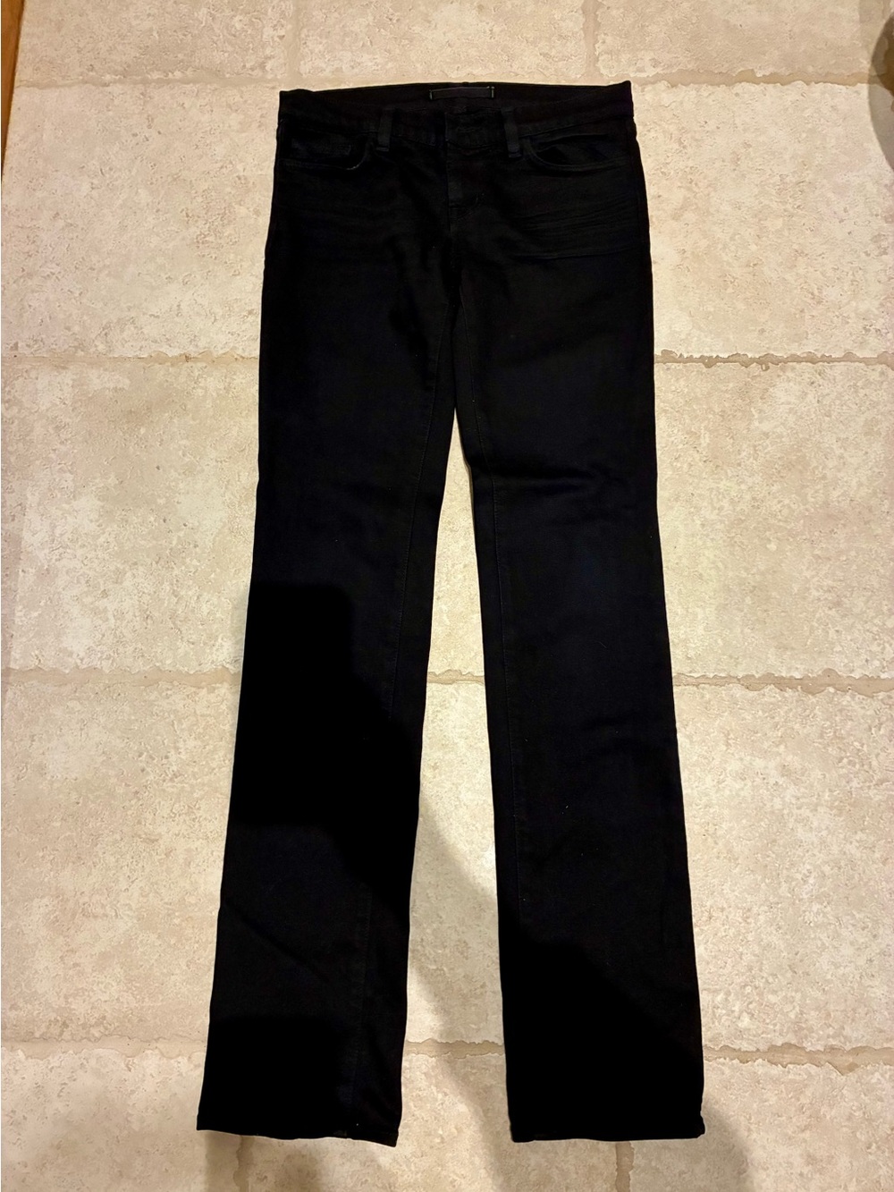 J Brand Black Straight-Leg Jeans